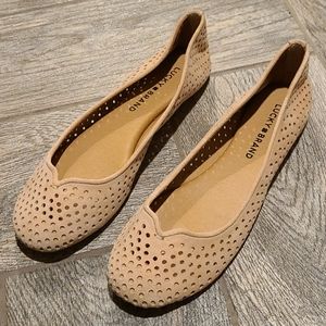 Lucky Brand Tan Flats Women Size 6